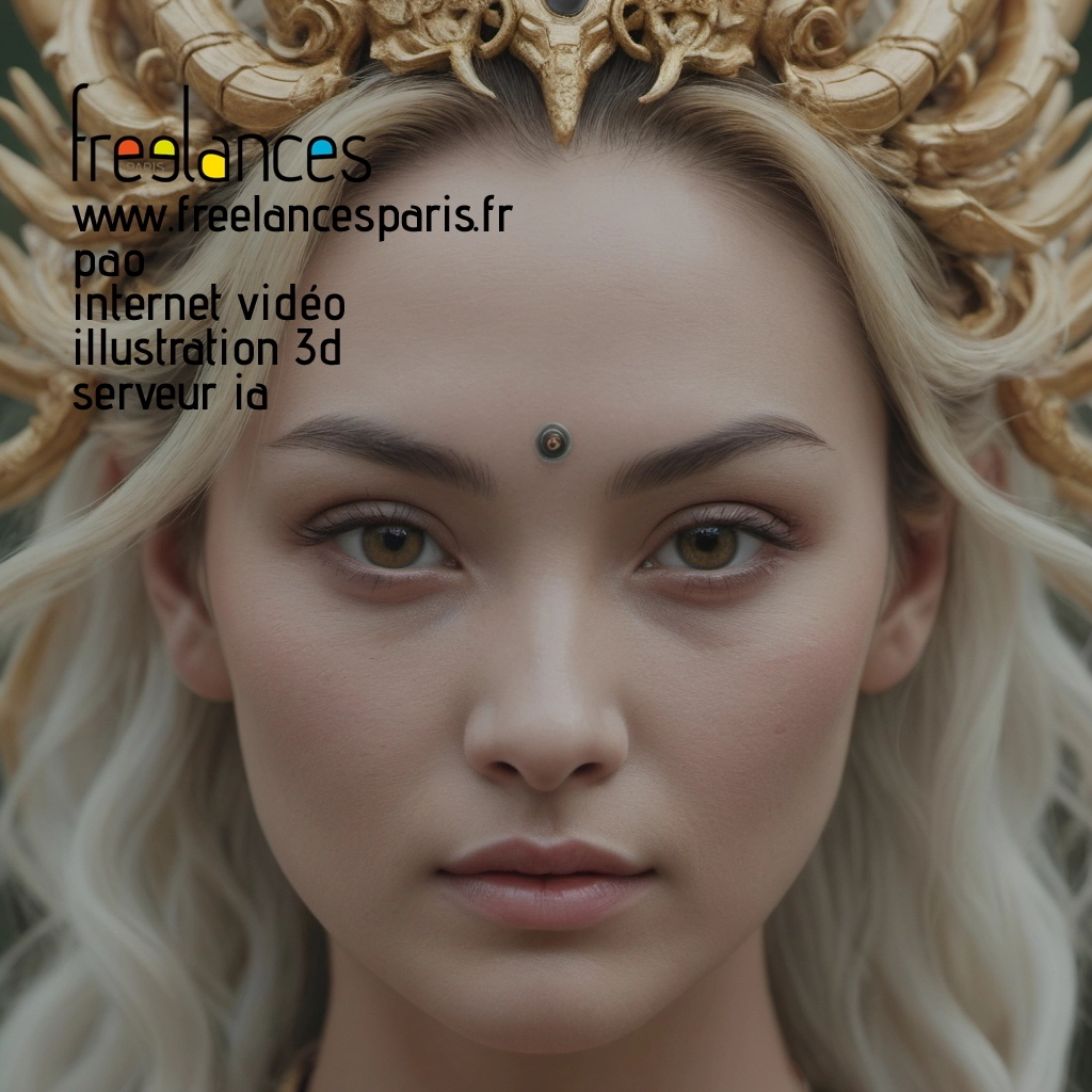 Pao mise en page internet vidéo illustration 3d serveur IA générative AI freelance paris studio de création magazines 8lfser70